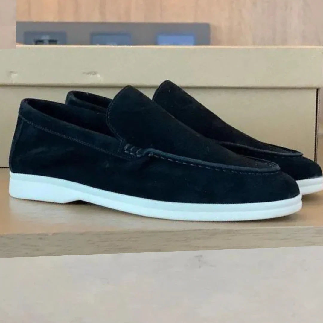 Niskie męskie buty wsuwane na co dzień - Czarny