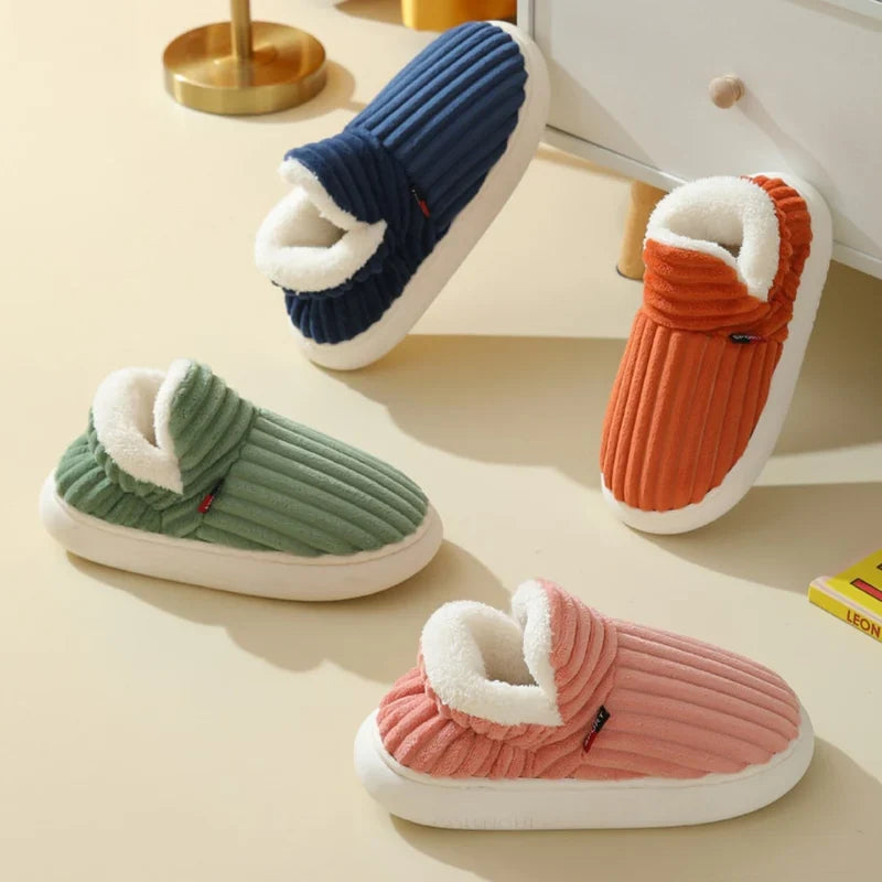 Ocieplane kapcie domowe z miękkim wnętrzem