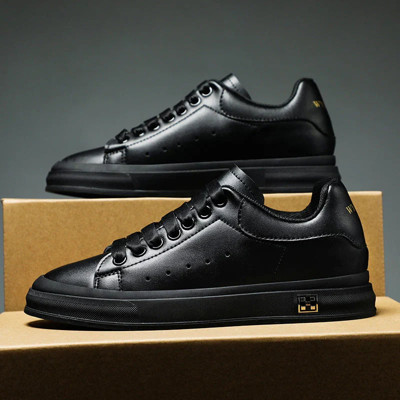 Męskie sneakersy o minimalistycznym, miejskim fasonie - Czarny